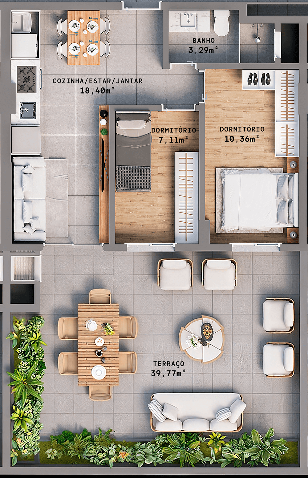 APARTAMENTO 302 (86,45m²)