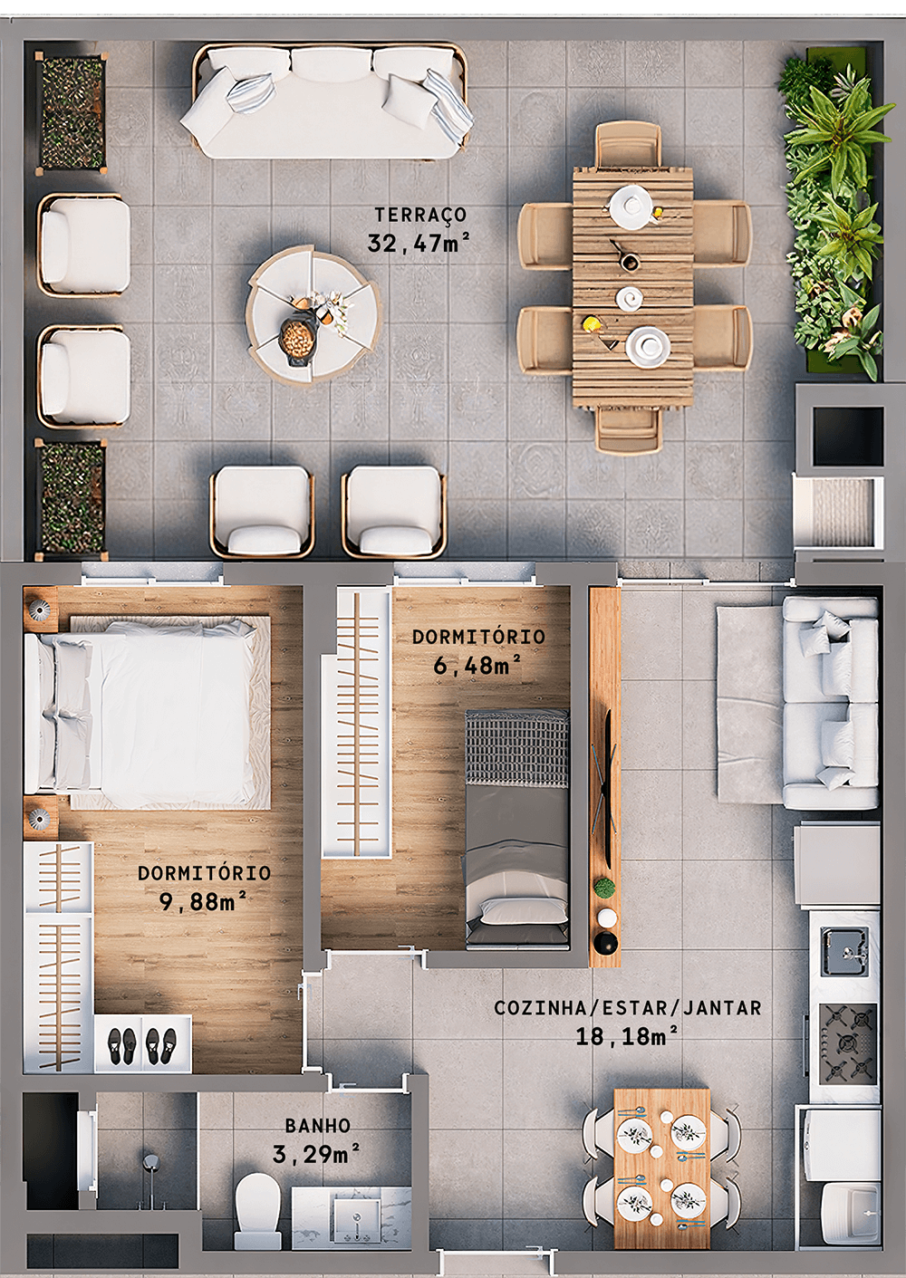 APARTAMENTO 306 (78 ,67m²)