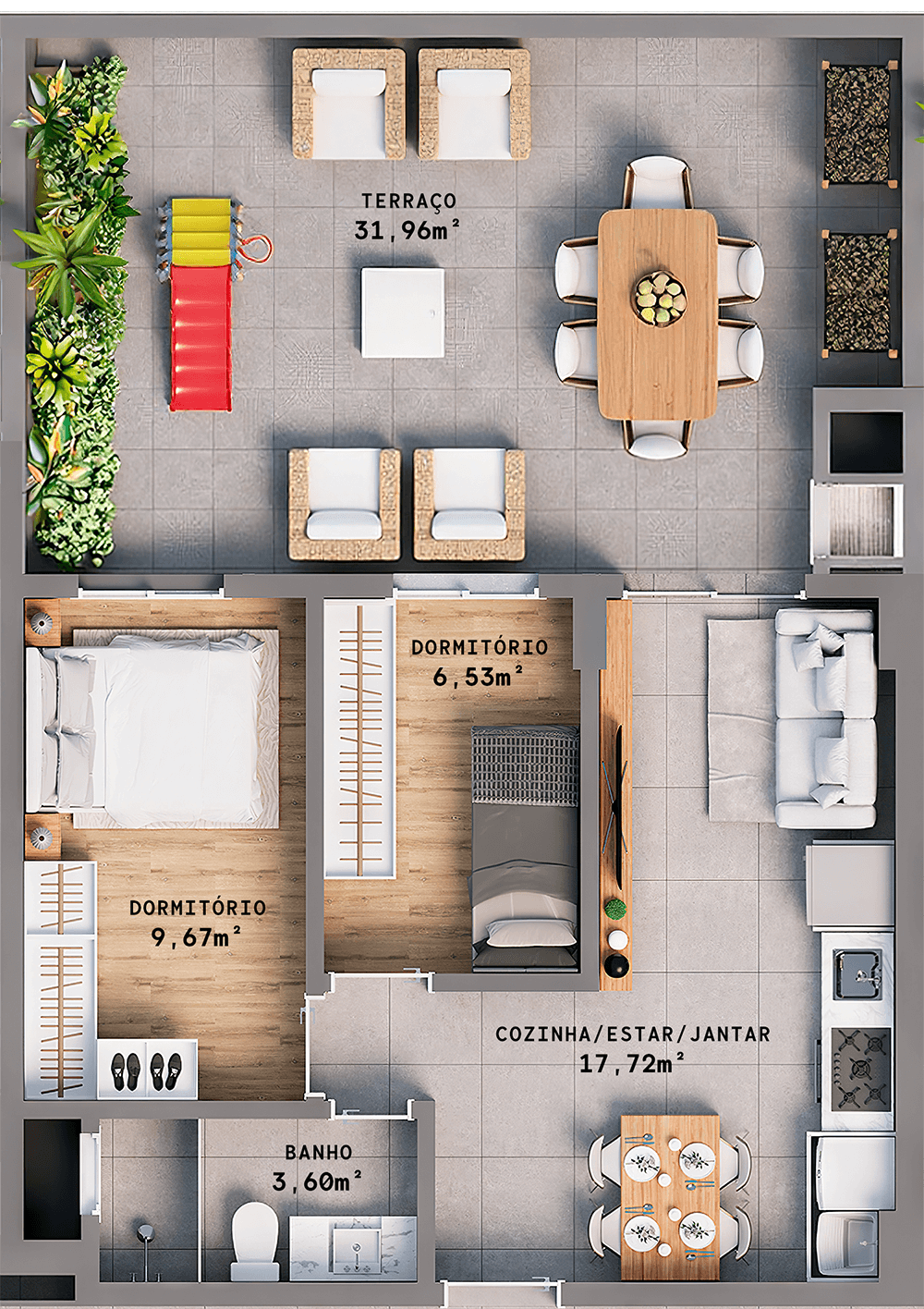 APARTAMENTO 308 (78 ,96M²)