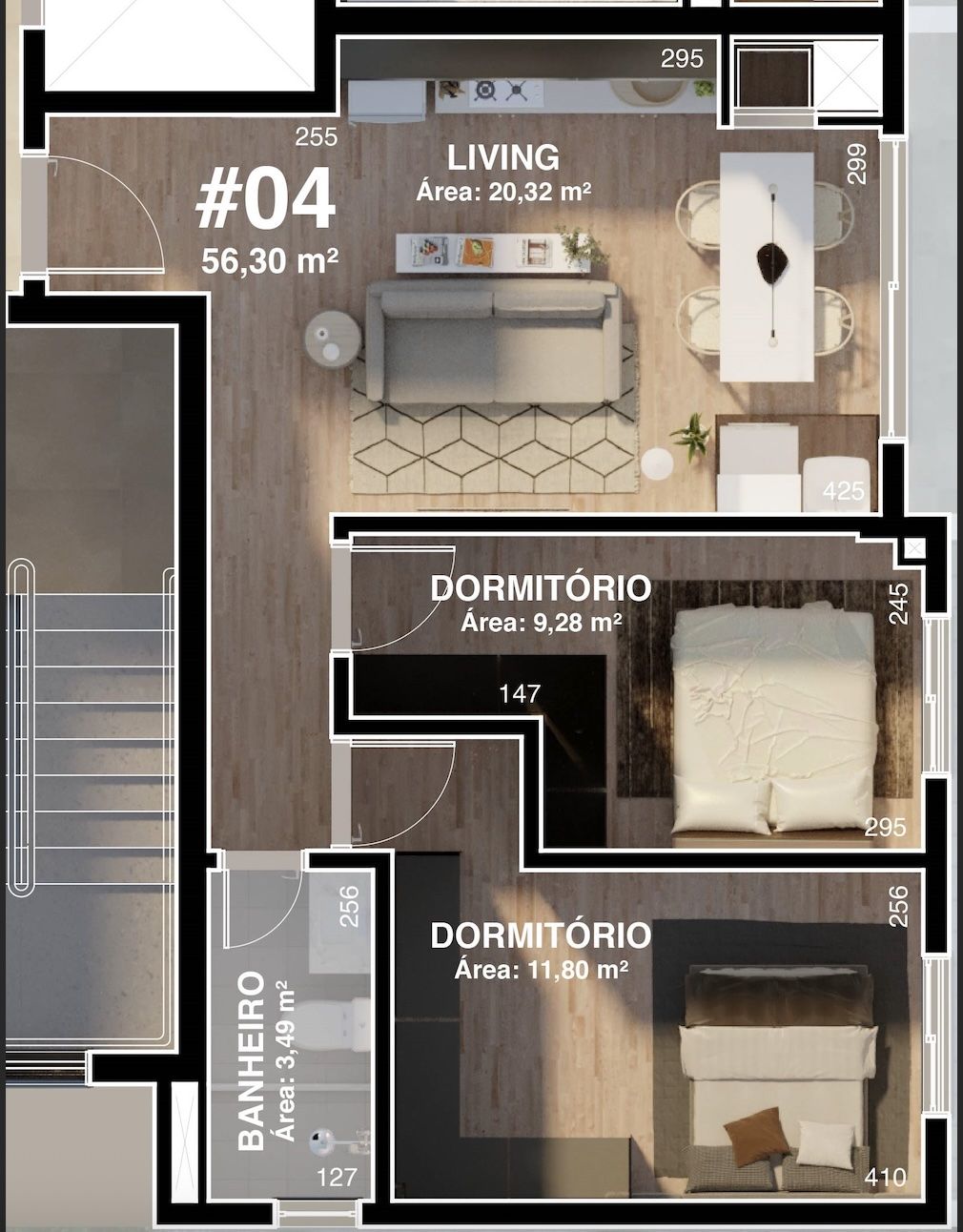 APARTAMENTOS (56,30m²)