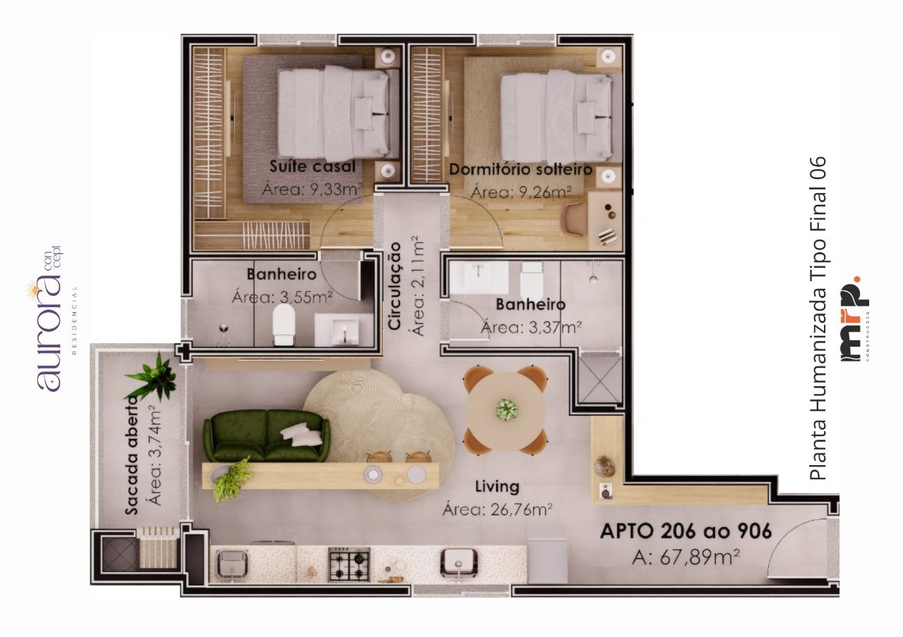 APARTAMENTO (67,89m²)