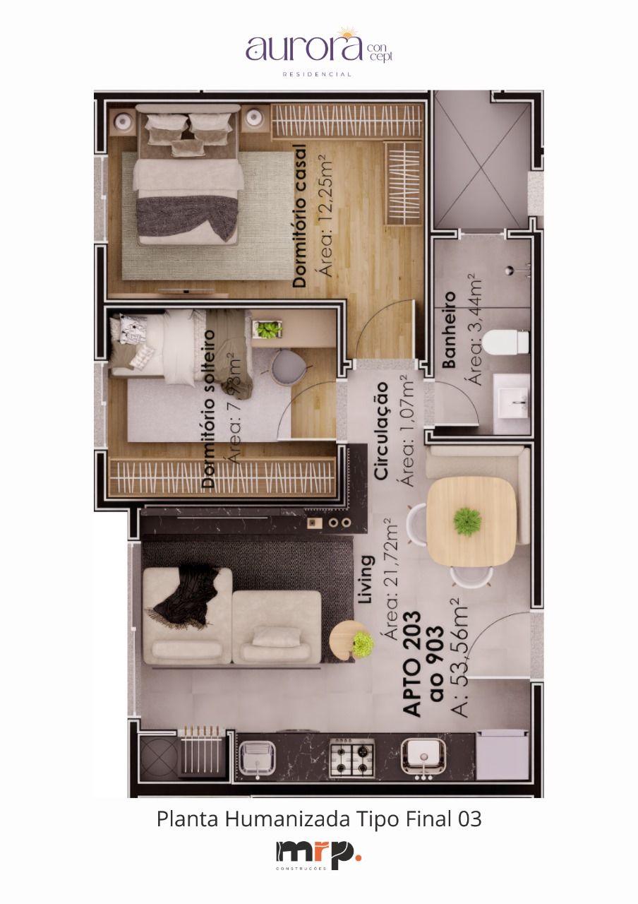 APARTAMENTOS (53,56m²)